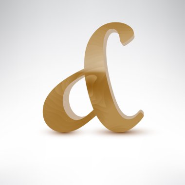 Ahşap küçük harf d