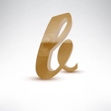 Ahşap küçük harf b