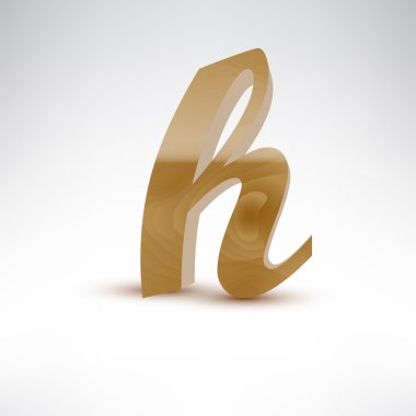 Ahşap küçük harf h