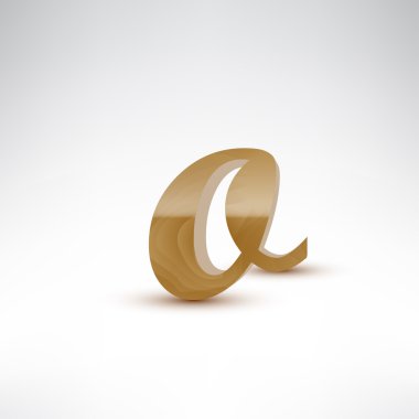 Ahşap küçük harf o