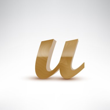 Ahşap küçük harf u