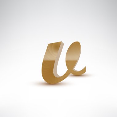 Ahşap küçük harf v