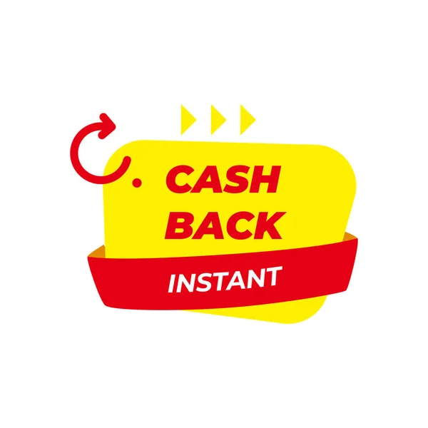 Cashback Loyaliteitsprogramma Concept Creditcard Debetkaart Met Geretourneerde Munten Bankrekening Restitutie — Stockvector