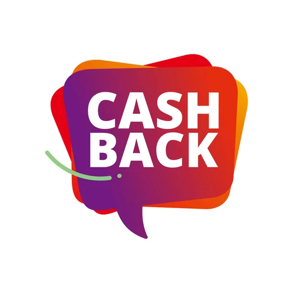 Cashback Loyaliteitsprogramma Concept Creditcard Debetkaart Met Geretourneerde Munten Bankrekening Restitutie — Stockvector