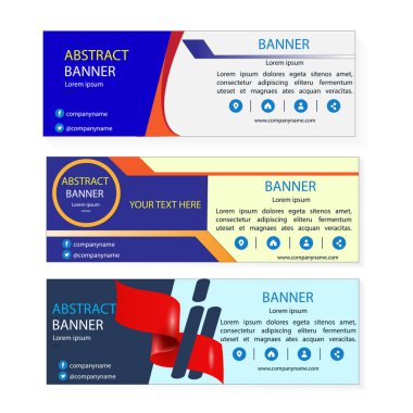 Vektör soyut tasarım afiş ağı şablonu