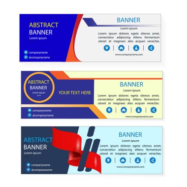 Vektör soyut tasarım afiş ağı şablonu