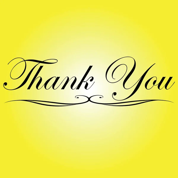 Thank You Handwritten Inscription Hand Drawn Lettering Thank You Calligraphy — Stock Vector