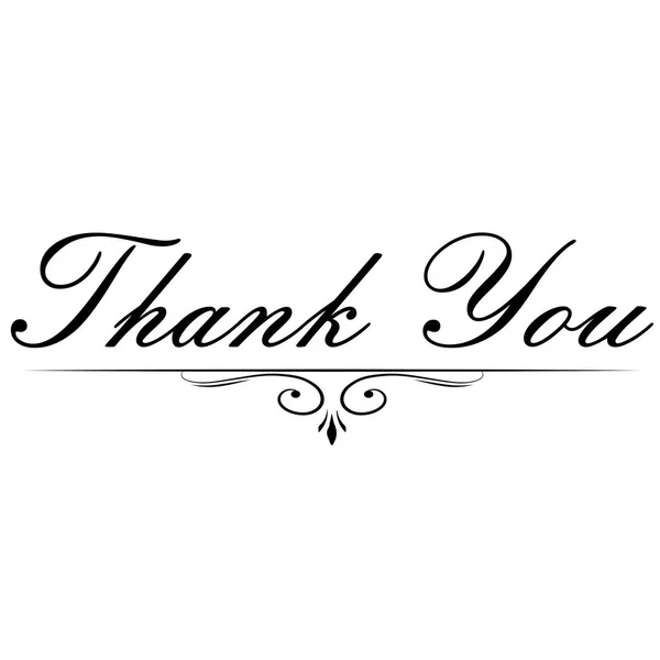 Dziękuję Ręcznie Napisany Napis Ręcznie Rysowane Litery Dziękuję Kaligrafię Podziękowania — Wektor stockowy