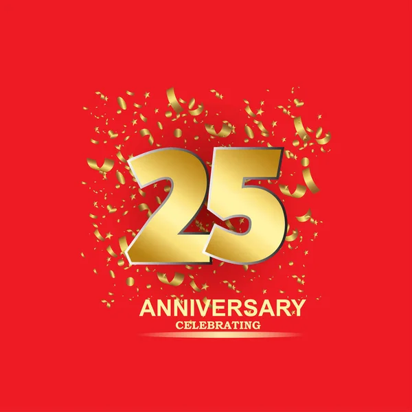 Year Anniversary Vector Template Design Illustration — Stock Vector