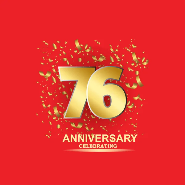 Year Anniversary Vector Template Design Illustration — Stock Vector