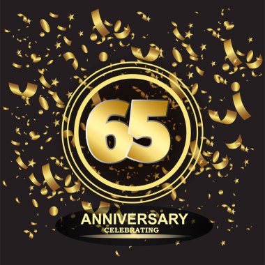 65. Yıldönümü logo şablonu