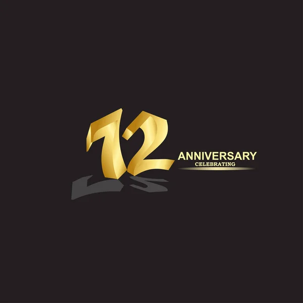 Year Anniversary Vector Template Design Illustration — Stock Vector