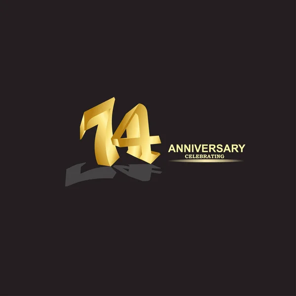 Year Anniversary Vector Template Design Illustration — Stock Vector