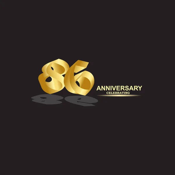 Aniversario Logo Plantilla Vector — Archivo Imágenes Vectoriales