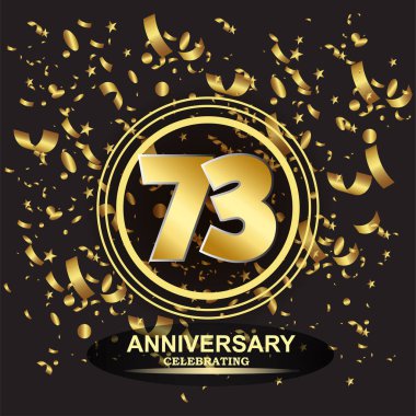 73. Yıldönümü logo şablonu