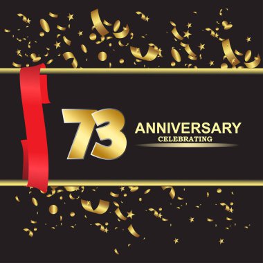 73. Yıldönümü logo şablonu