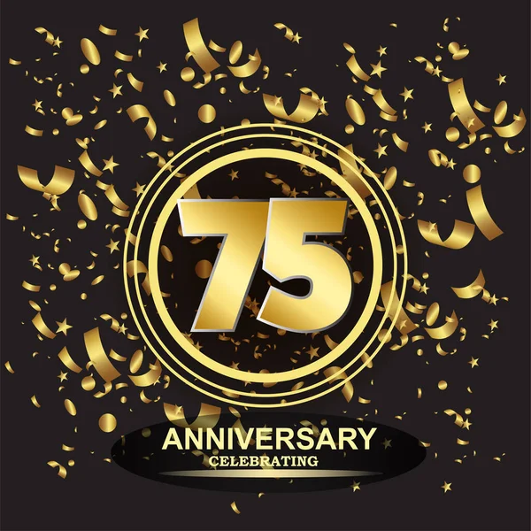 75. Yıldönümü logo şablonu