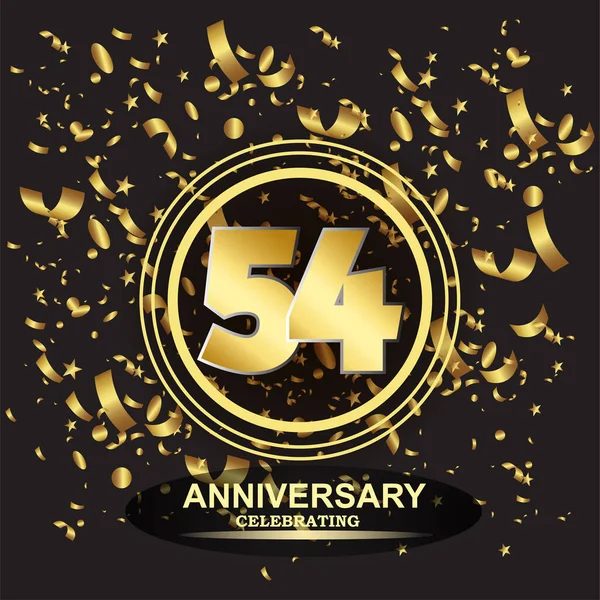 54. Yıldönümü logo şablonu