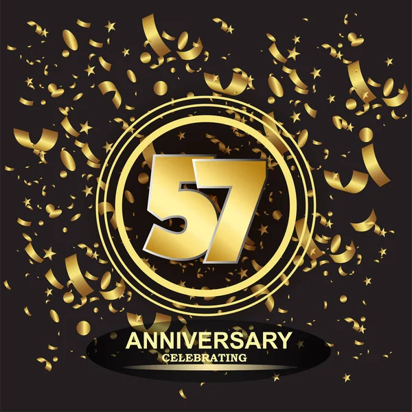 57. Yıldönümü logo şablonu