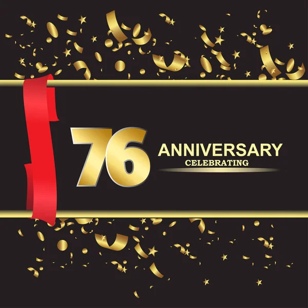 Year Anniversary Logo Template Vector — Stock Vector