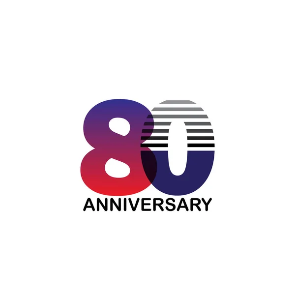Anos Anniversary Logo Vector Template Design Ilustração — Vetor de Stock