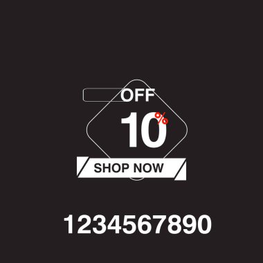 Mağazanın renkli indirimli etiketi. Dükkan şimdi kırmızı bükülmüş etiketi beyaz arka planda izole edildi. Modern yuvarlak şekilli indirimli harfler. Reklam indirimleri için illüstrasyon