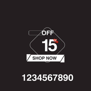 Mağazanın renkli indirimli etiketi. Dükkan şimdi kırmızı bükülmüş etiketi beyaz arka planda izole edildi. Modern yuvarlak şekilli indirimli harfler. Reklam indirimleri için illüstrasyon