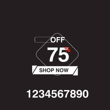 Mağazanın renkli indirimli etiketi. Dükkan şimdi kırmızı bükülmüş etiketi beyaz arka planda izole edildi. Modern yuvarlak şekilli indirimli harfler. Reklam indirimleri için illüstrasyon