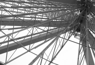 Chicago 'da dönme dolap. Dönme dolap parçası. Tasarım. Yapısalcılık