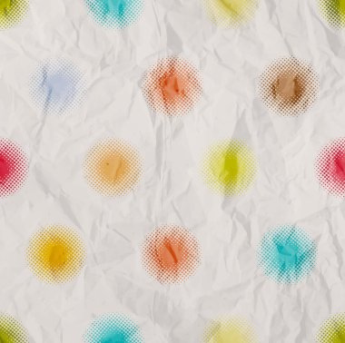 Yarı ton daireler ile Retro poster