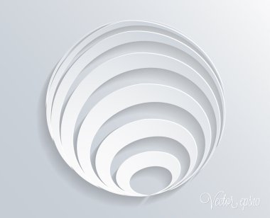 soyut kağıt şekil