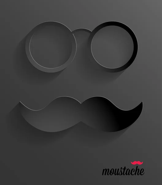 Siyah bıyıkları arka plan