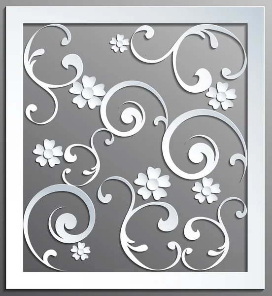 Paper bloemen achtergrond — Stockvector