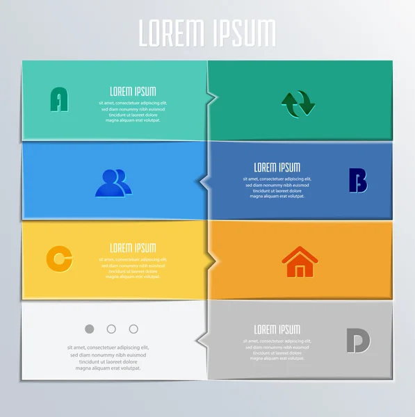 Modern tasarımı ile seçenek afiş