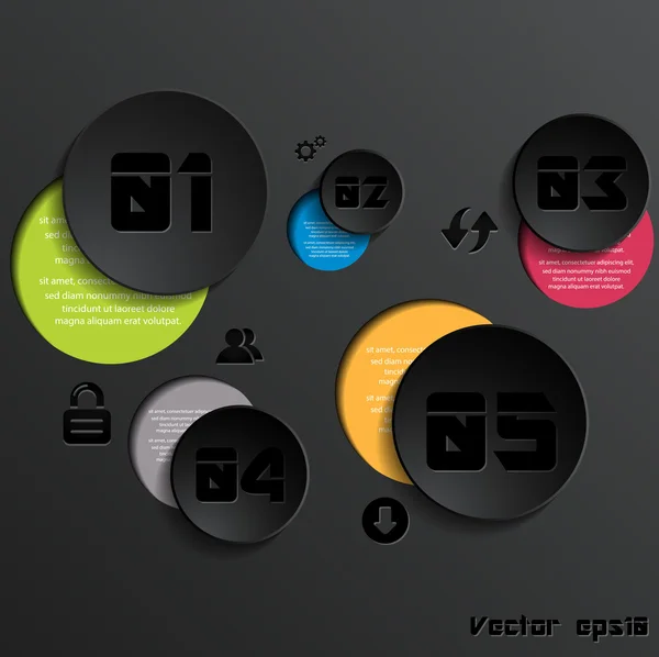 3D kağıt şekiller soyut