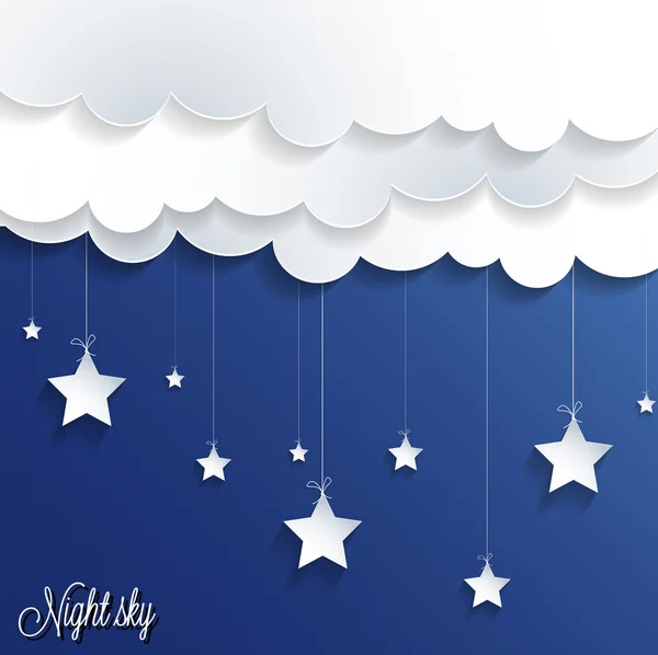 Night sky background. — Stock Vector