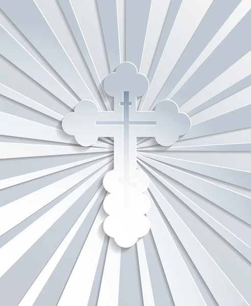 Christian orthodox cross — Stock Vector