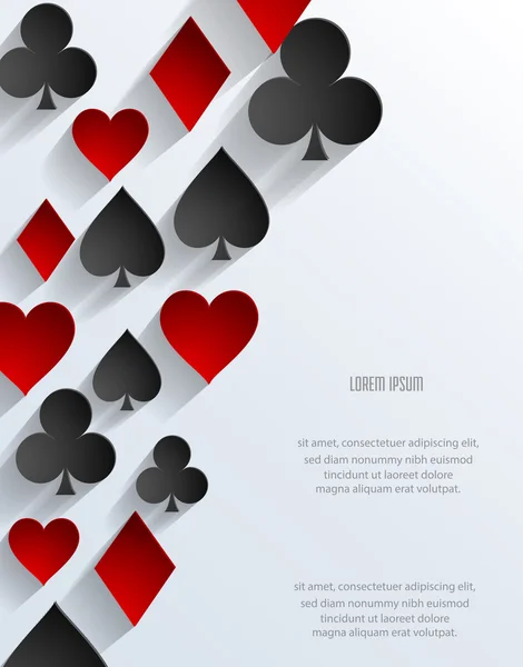 Fond de poker abstrait — Image vectorielle