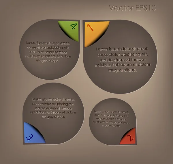 Design infográfico abstrato —  Vetores de Stock