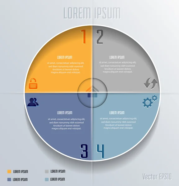 Plantilla de diseño circular — Archivo Imágenes Vectoriales