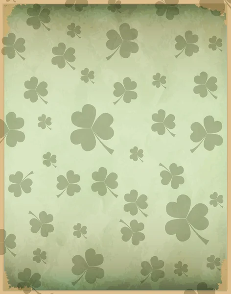 Vintage clover background — Stock Vector