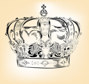 Hanedan tasarım için taç