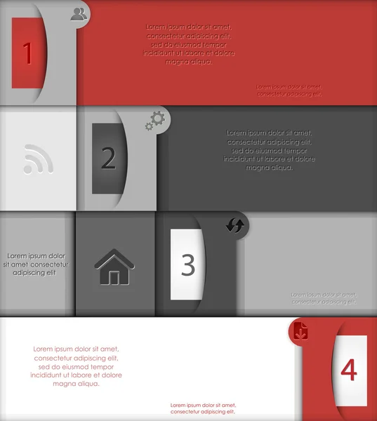 Modelo de infográfico de design 3d —  Vetores de Stock