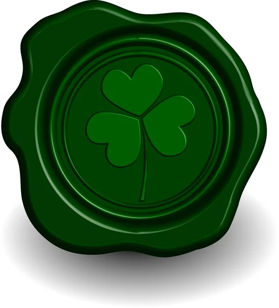 Timbre de cire de St. Patrick — Image vectorielle
