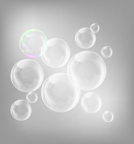 Soap bubbles — Stock Vector