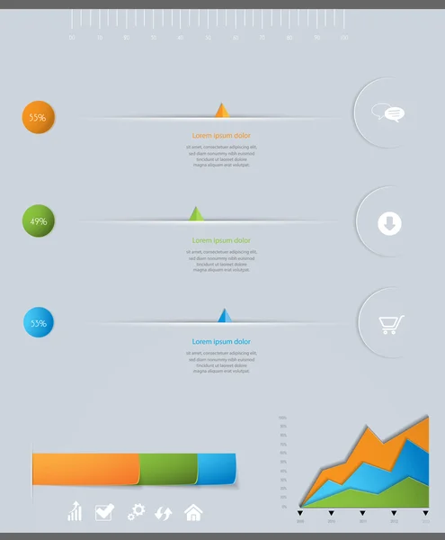 Infografía Plantilla de diseño — Vector de stock