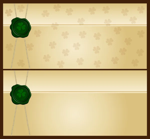 Enveloppe Saint Patrick — Image vectorielle