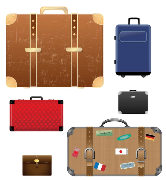 Serie di valigie — Vettoriale Stock