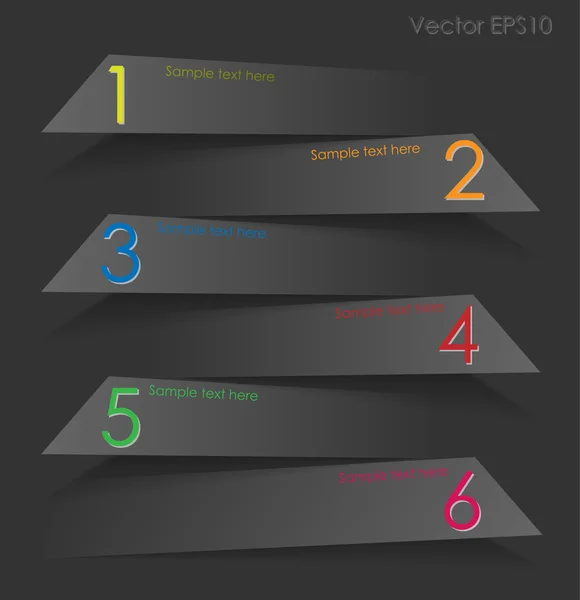 Etiquetas escuras —  Vetores de Stock