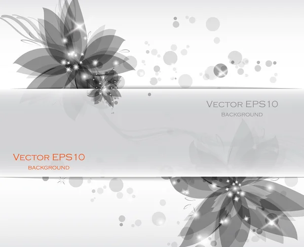 White background flowers — Stock Vector
